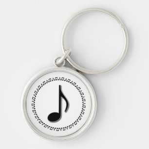 Porte-clés Conception musicale à huit notes