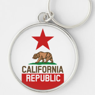 Porte-clés Conception rouge d'étoile de drapeau d'état de