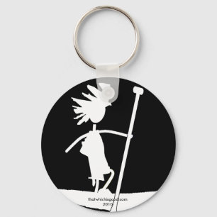 Porte-clés Conception silhouette de la pédale