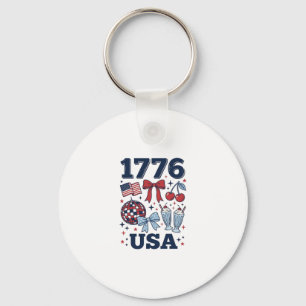 Porte-clés Conception vectorielle coquette patriotique USA 17