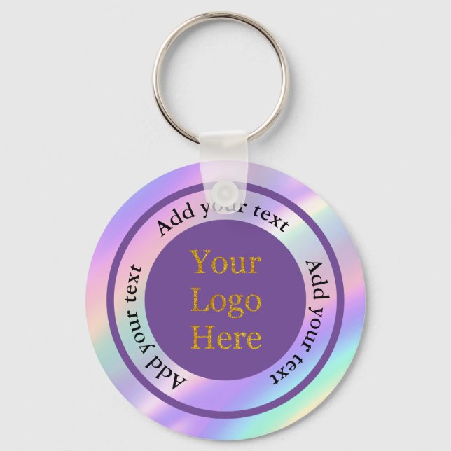 Porte-clés Concevez votre propre entreprise de logo moderne p (Recto)