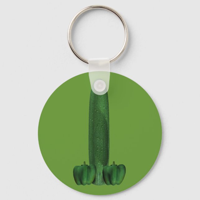 Porte-clés Concombre Et Poivrons (Recto)