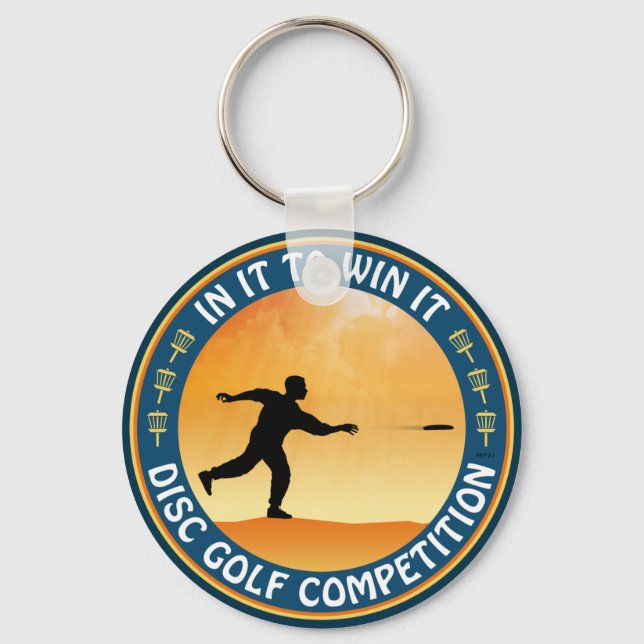 Porte-clés Concours de golf sur disque (Recto)