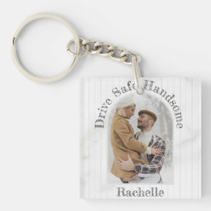 Porte-clés Conduisez en toute sécurité Cadeau personnalisé à 