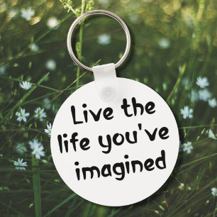 Porte-clés Confidence quote life sayings inspiring keychains