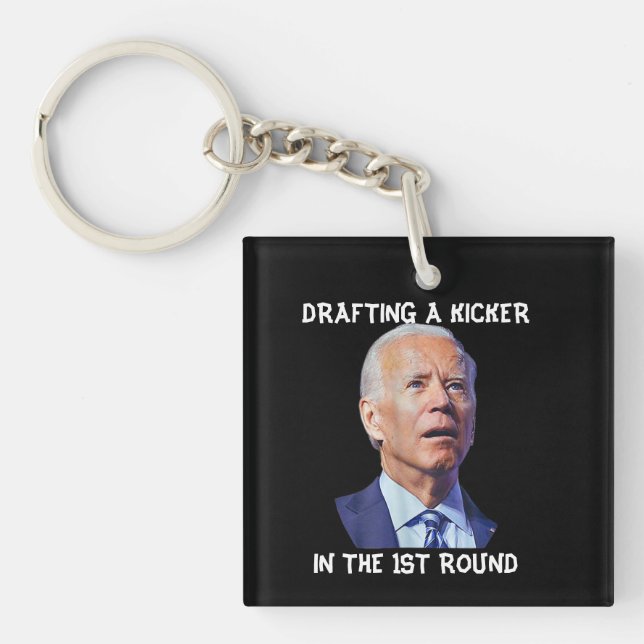 Porte-clés Confus Joe Biden Imaginaire Football Loser Rédacti (Devant)