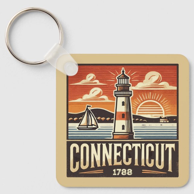 Porte-clés Connecticut (Recto)