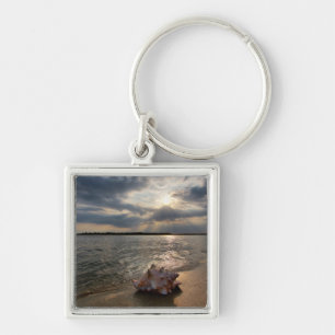 Porte-clés Conque Shell à la plage St Augustine, la Florid