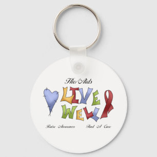 Porte-clés Conscience de HIV/SIDA