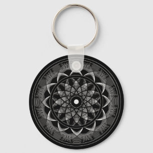 Porte-clés Conscience - mandala sacré de la géométrie