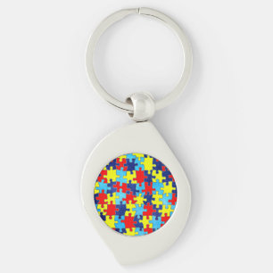 Porte-clés Conscience-Puzzle d'autisme par Shirley Taylor