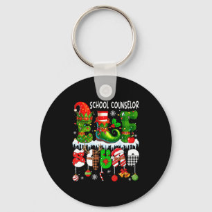 Porte-clés Conseiller Scolaire Elfe Équipe Xmas Chapeau D'Elf
