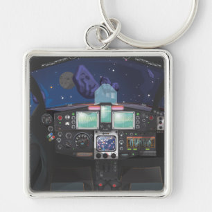 Porte-clés Console de vaisseau spatial