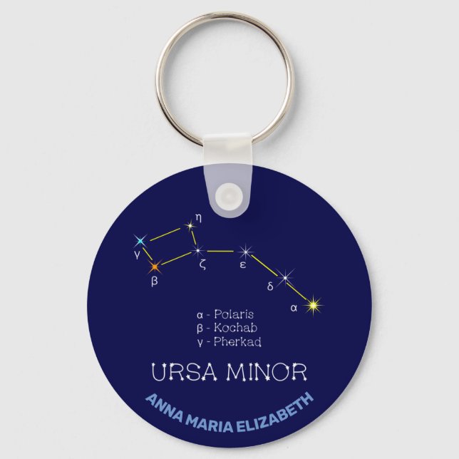 Porte-clés Constellation de l'hémisphère Nord Ursa mineure (Recto)