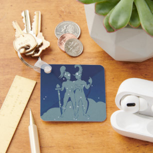 Porte-clés Constellation jumeaux Gémeaux Astrologie Zodiaque 