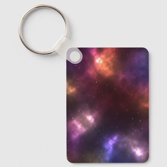 Porte-clés Constellations de galaxie Abstraite Art numérique  (Recto)