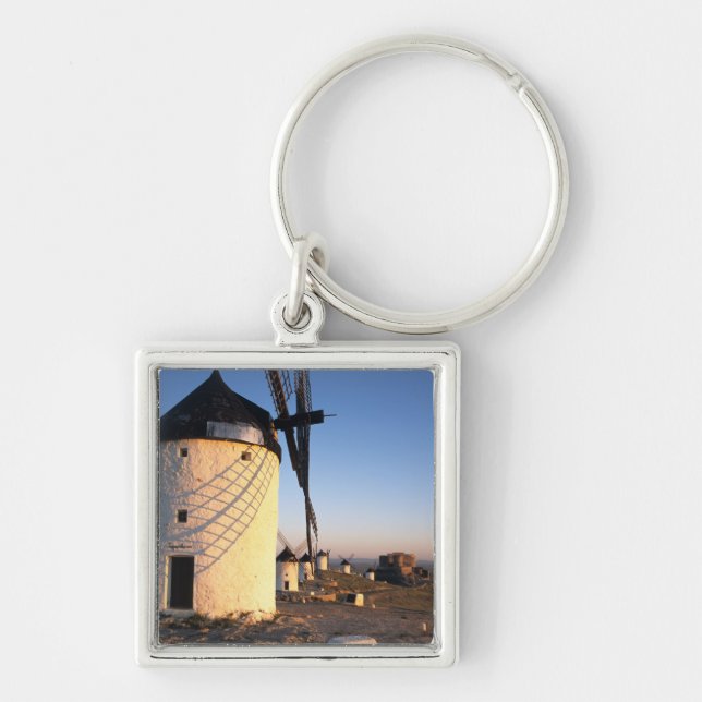 Porte-clés Consuegra, La Mancha, Espagne, moulins à vent (Devant)
