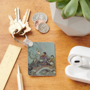 Porte-clés Conte de fées vintage, Rossignol par Edmund Dulac