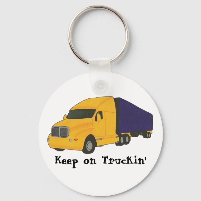 Porte-clés Continuer sur Truckin', camion sur porte - clés (Recto)