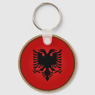Porte-clés Cool Albanie Drapeau