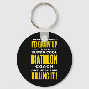 Porte-clés Cool Biathlon Entraîneur Funny Biathlète Humour Hi