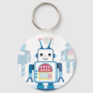 Porte-clés Cool Blue Robot Cadeaux Nouveautés