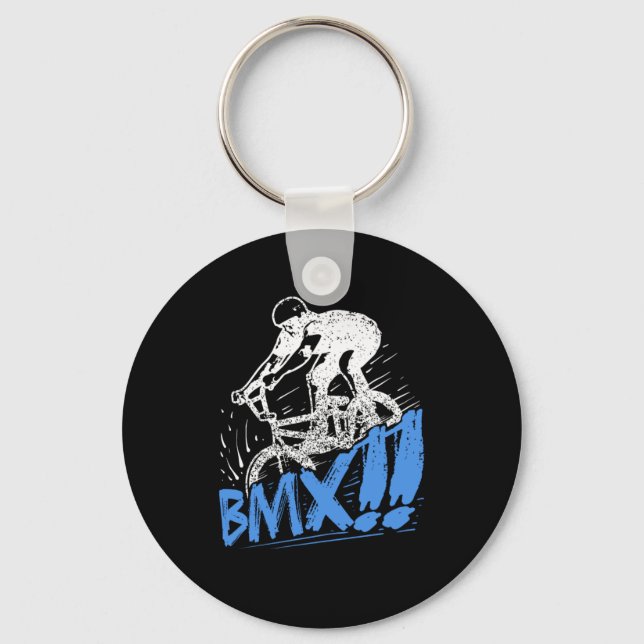 Porte-clés Cool BMX Freestyle BMX Rider Idée cadeau (Recto)