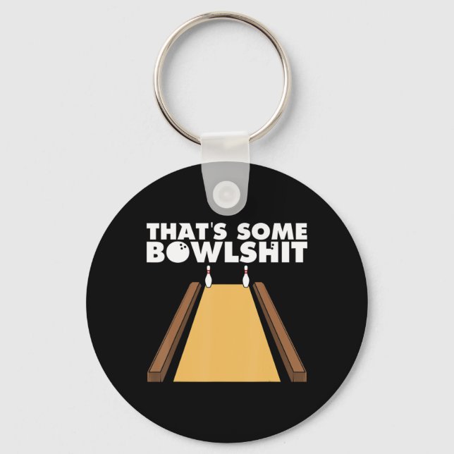 Porte-clés Cool C'est un cadeau de Bowlshit amusant Bowling p (Recto)