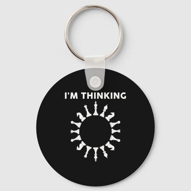 Porte-clés Cool Chess Art For Men Women Kids Chess Player Che (Recto)