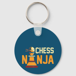Porte-clés Cool Chess Ninja Chess Lovers Cadeau
