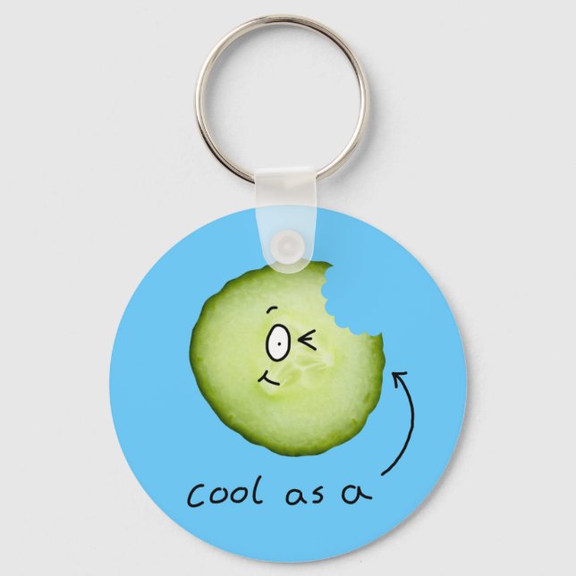 Porte-clés cool comme porte - clé de concombre (Recto)