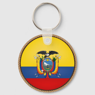 Porte-clés Cool Equateur Drapeau