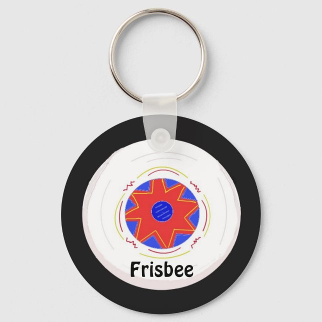 Porte-clés Cool Frisbee Design (Recto)