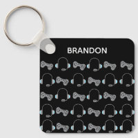Cool Gamer Motif de jeu personnalisé Noir