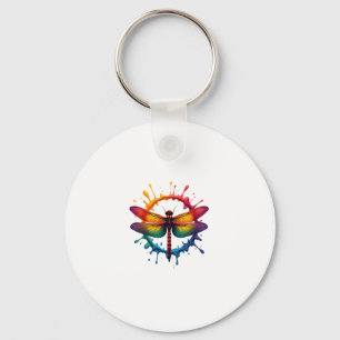 Porte-clés Cool Graphic Tie Dye Lunettes de soleil Dragonfly 
