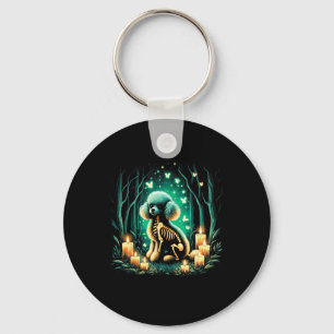 Porte-clés Cool Jouet Poodle Chien Squelette Halloween Chien 