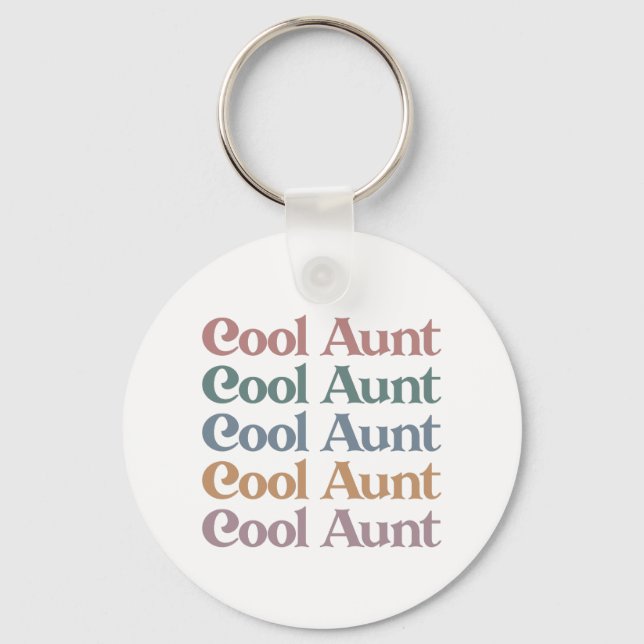 Porte-clés Cool Tante Retro Cadeaux mignons pour Tante (Recto)