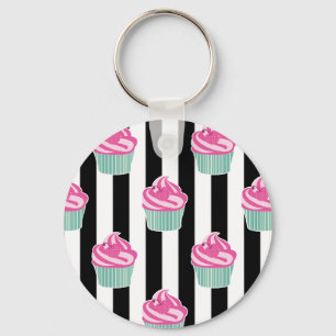 Porte-clés Cool tendance noir et blanc