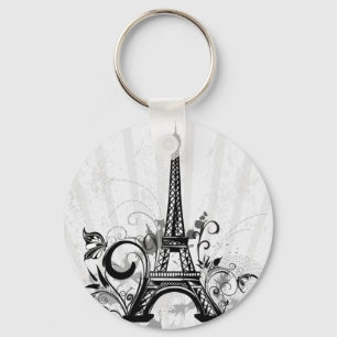 Porte-clés Cool Tour Eiffel tourbillonne des points éclabous