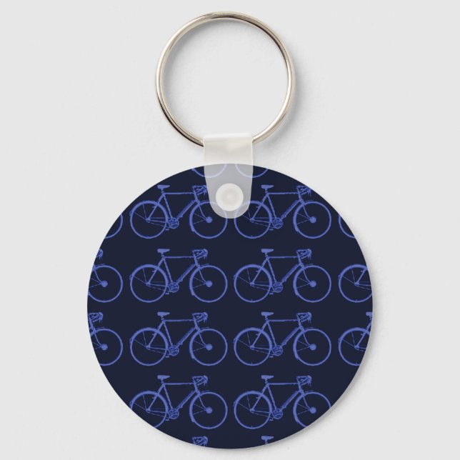 Porte-clés cool vélo bleu (Recto)
