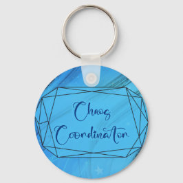 Porte-clés Coordonnateur du chaos (bleu)