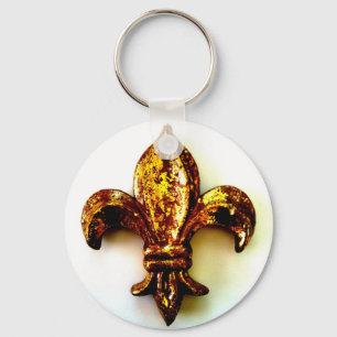 Porte-clés COPIE CONTRASTÉE De GOLD FLEUR DE LIS