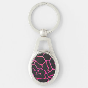 Porte-clés Copie de roses indien et de noir de girafe