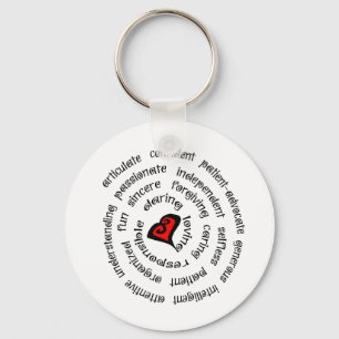 Porte-clés copie d'infirmière de coeur