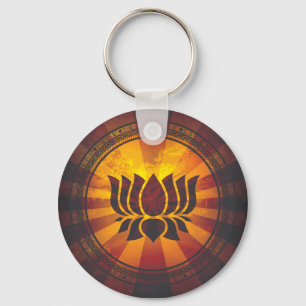 Porte-clés Copie vintage de fleur de Lotus