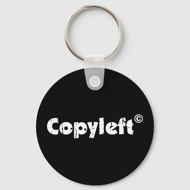 Porte-clés Copyleft open source (Recto)