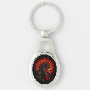 Porte-clés Coq de boîte