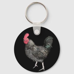 Porte-clés Coq Noir N° 4 