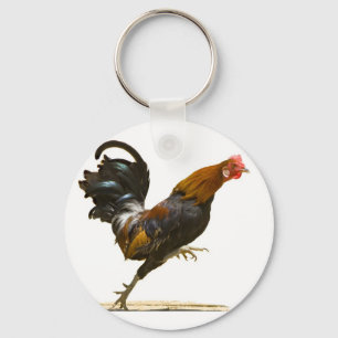 Porte-clés Coq rouge