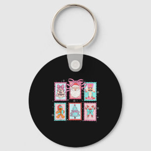 Porte-clés Coquette Arbre de Noël Bois Père Noël Candy Casse-